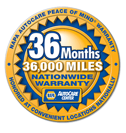 NAPA Warranty Logo | Silicon Valley Performance Truck & Auto Repair